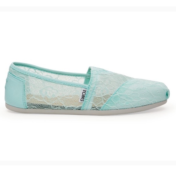 TOMS Classic Lace Mint Green - Picture 2 of 8